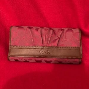 Purple Coach wallet